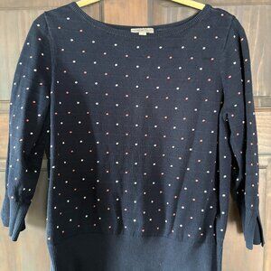 Ann Taylor LOFT Sweater polka dot